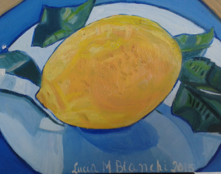 Il limone. 2015. Olio su tela. cm40X50